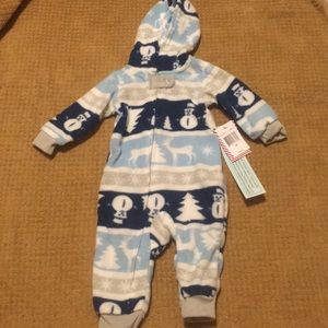 Fleece winter one piece